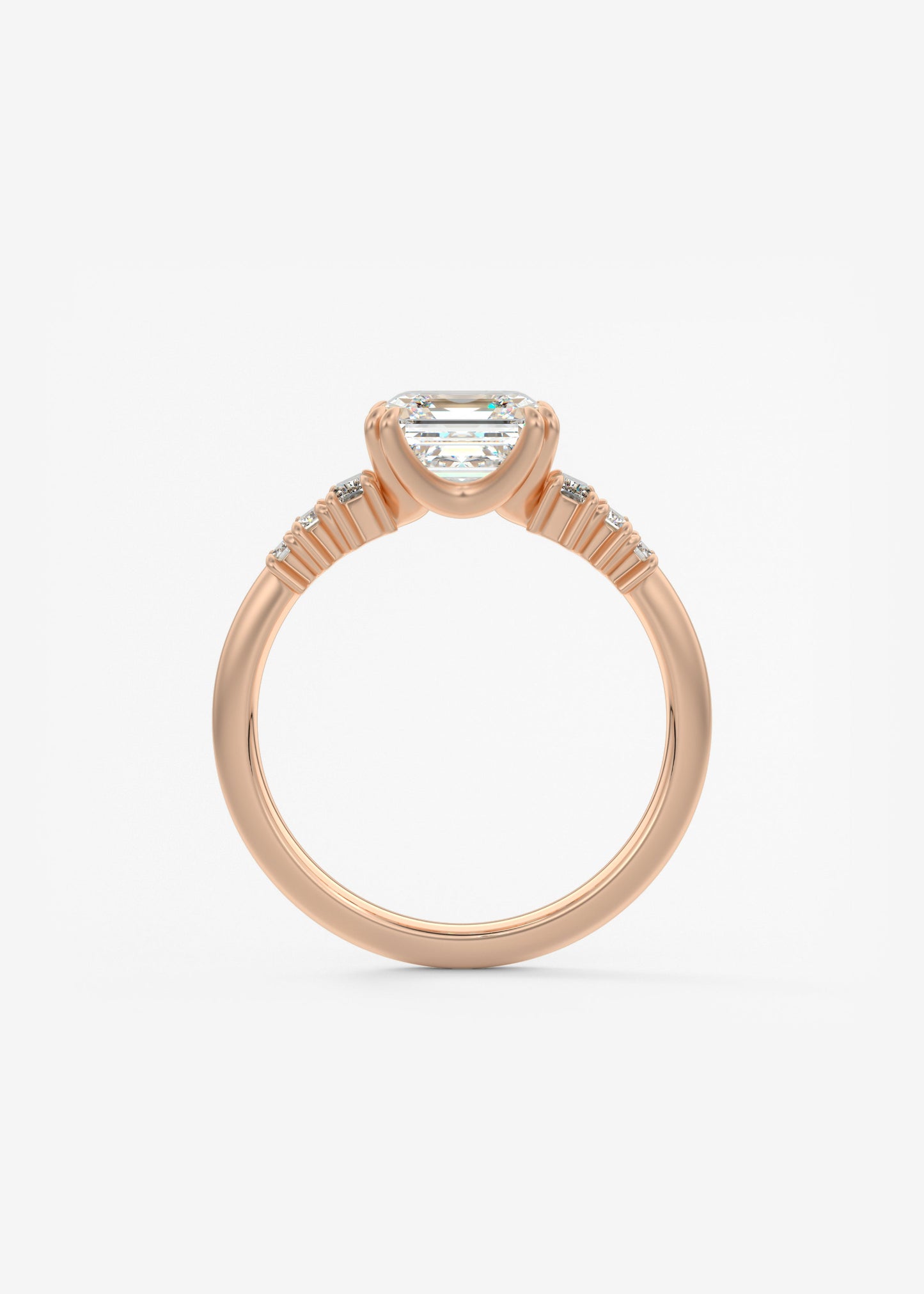 Oval Solitaire With Raised Basket Gallery Lab Grown Diamond Engagement Ring