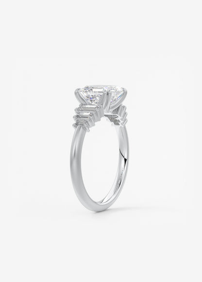 Oval Solitaire With Raised Basket Gallery Lab Grown Diamond Engagement Ring