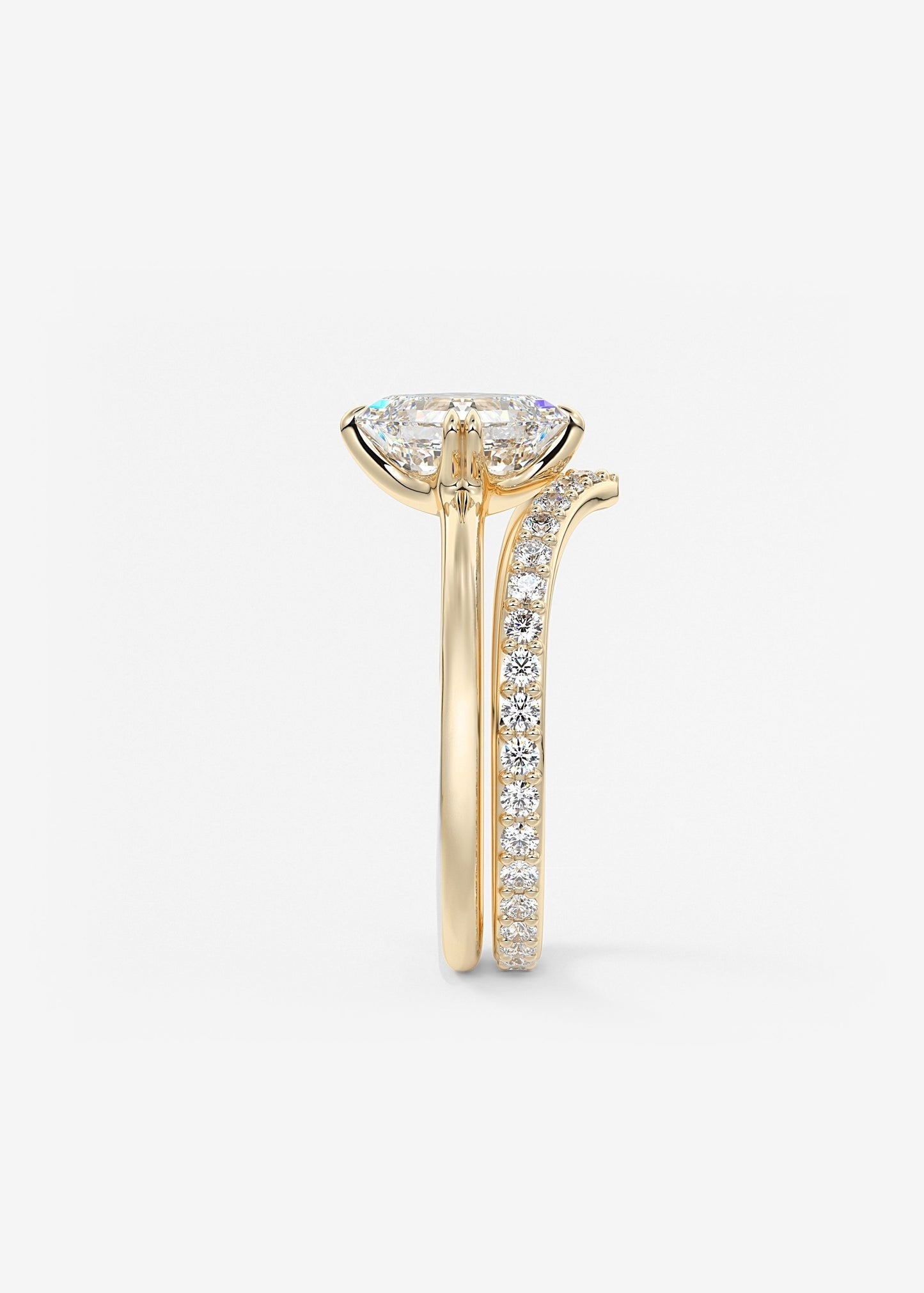Oval Solitaire With Raised Basket Gallery Lab Grown Diamond Engagement Ring