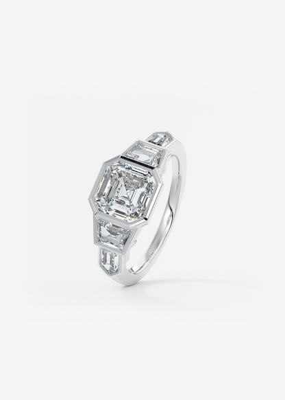 Oval Solitaire With Raised Basket Gallery Lab Grown Diamond Engagement Ring