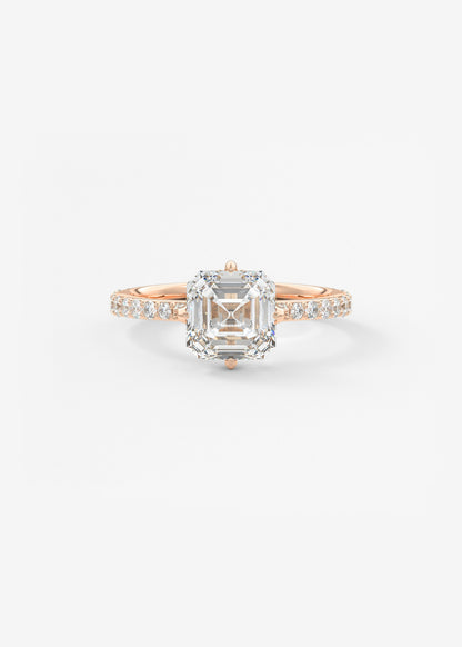 Oval Solitaire With Raised Basket Gallery Lab Grown Diamond Engagement Ring