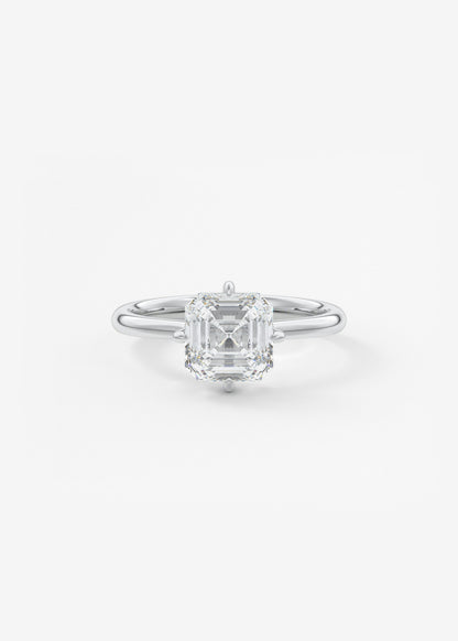 Oval Solitaire With Raised Basket Gallery Lab Grown Diamond Engagement Ring