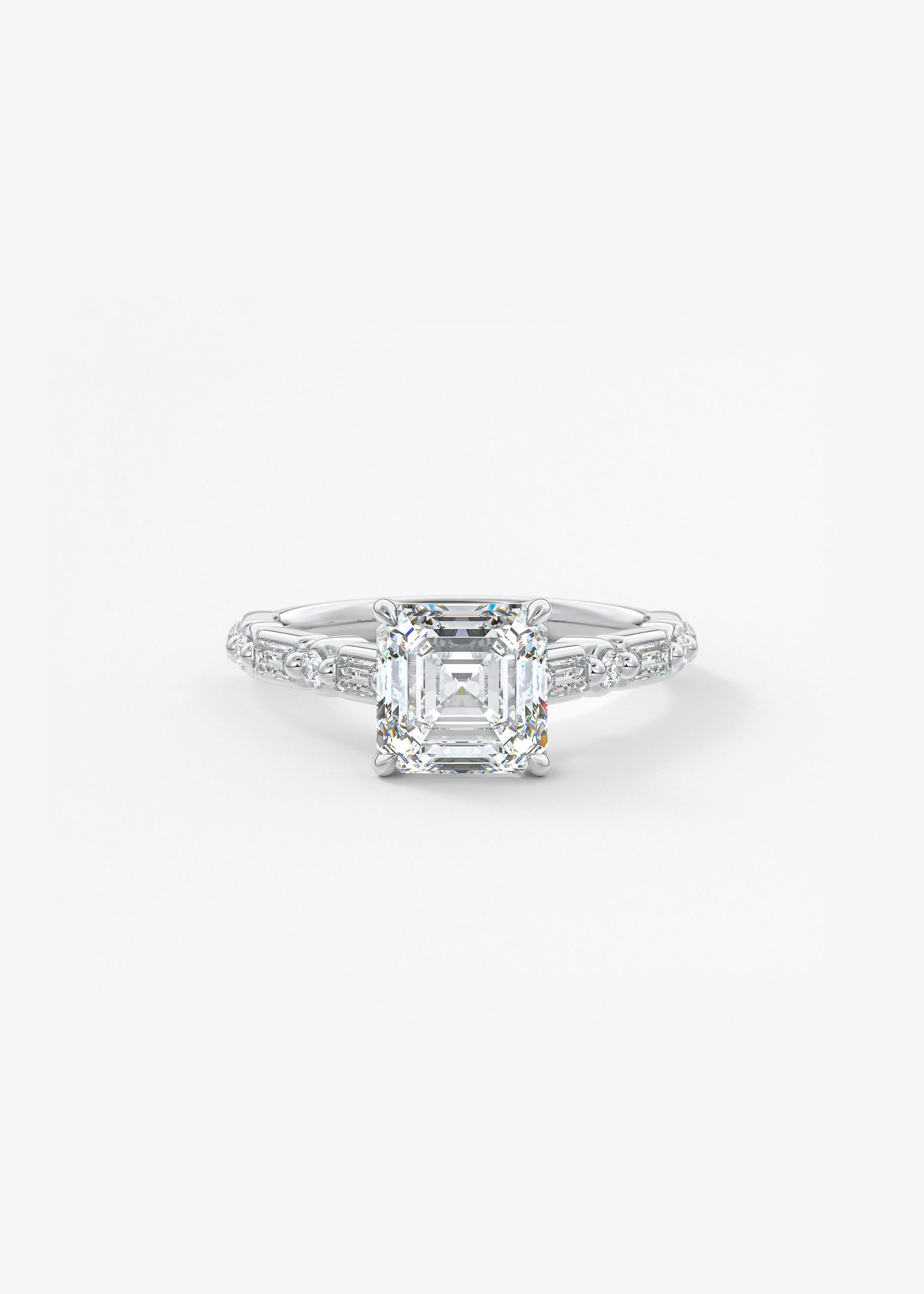 Oval Solitaire With Raised Basket Gallery Lab Grown Diamond Engagement Ring