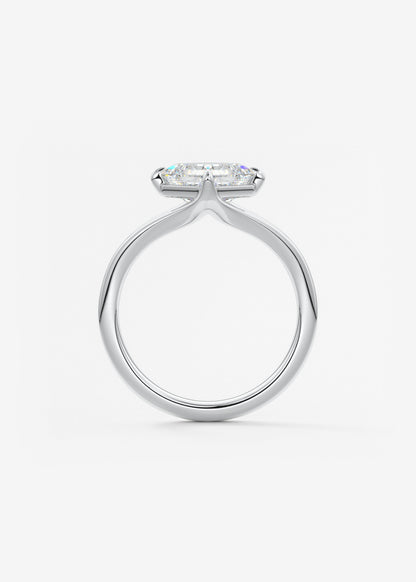 Oval Solitaire With Raised Basket Gallery Lab Grown Diamond Engagement Ring