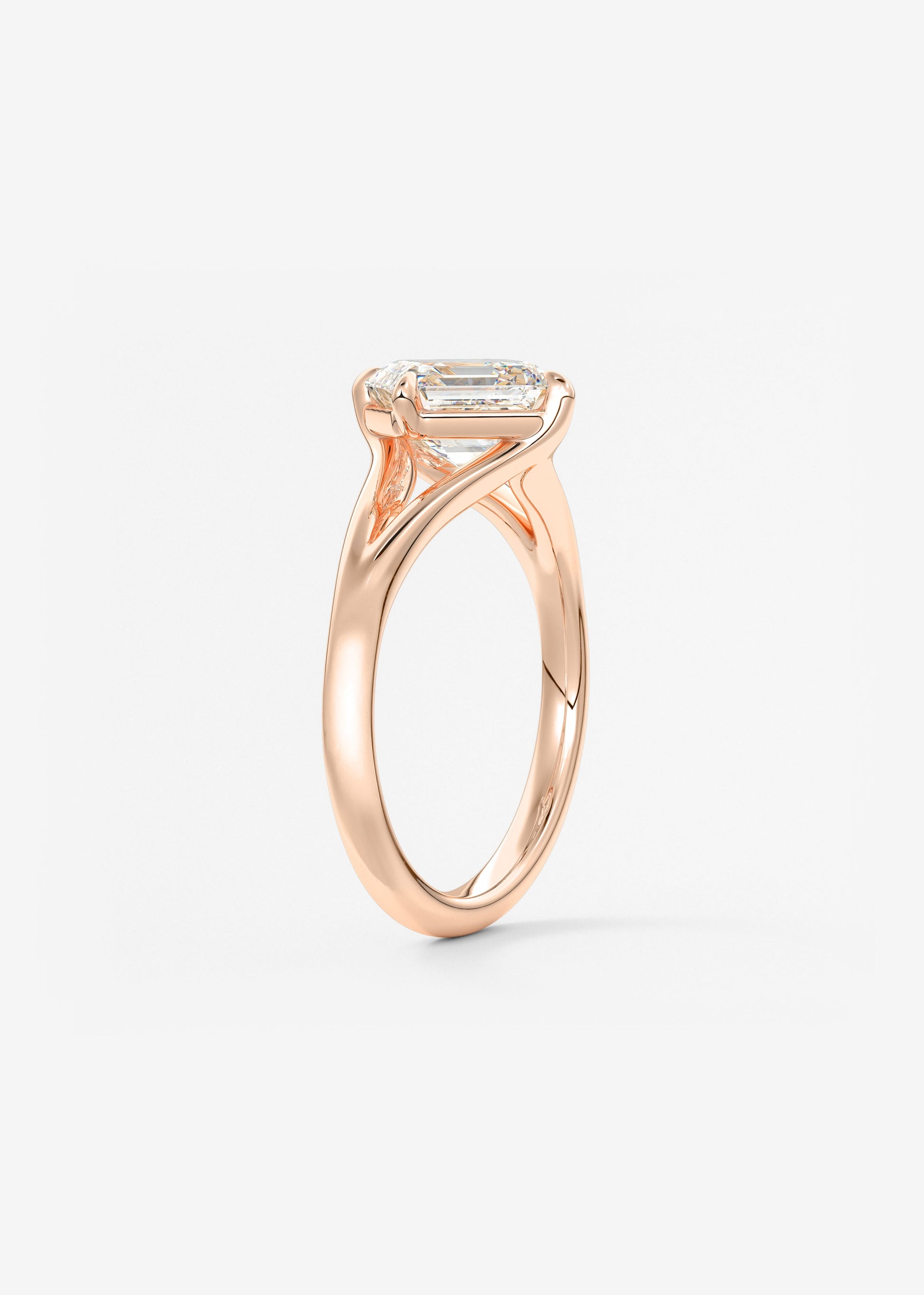 Oval Solitaire With Raised Basket Gallery Lab Grown Diamond Engagement Ring
