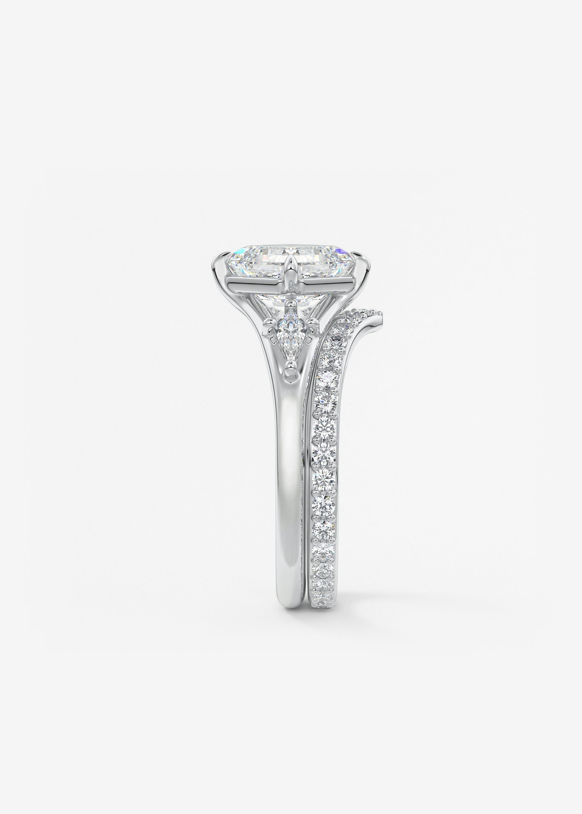 Oval Solitaire With Raised Basket Gallery Lab Grown Diamond Engagement Ring
