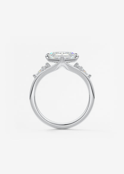 Oval Solitaire With Raised Basket Gallery Lab Grown Diamond Engagement Ring