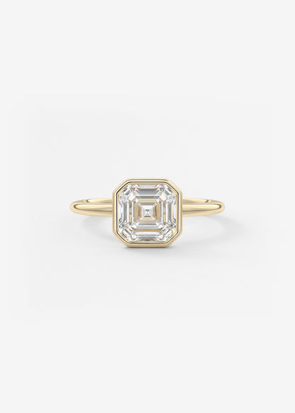 Oval Solitaire With Raised Basket Gallery Lab Grown Diamond Engagement Ring