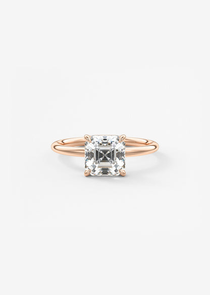 Oval Solitaire With Raised Basket Gallery Lab Grown Diamond Engagement Ring