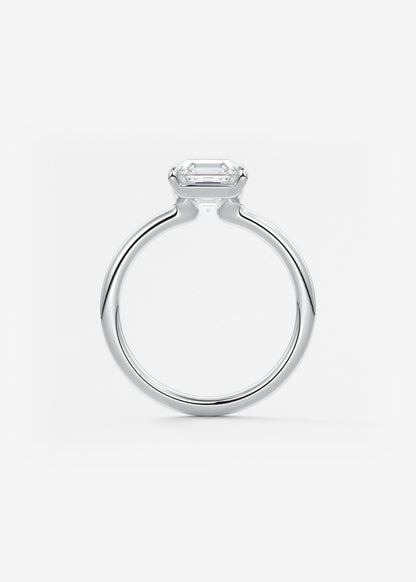 Oval Solitaire With Raised Basket Gallery Lab Grown Diamond Engagement Ring