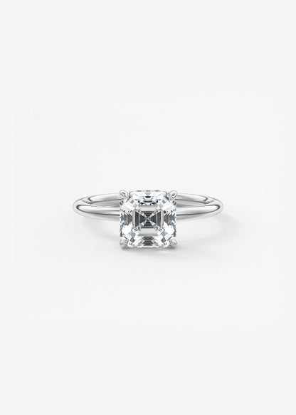 Oval Solitaire With Raised Basket Gallery Lab Grown Diamond Engagement Ring