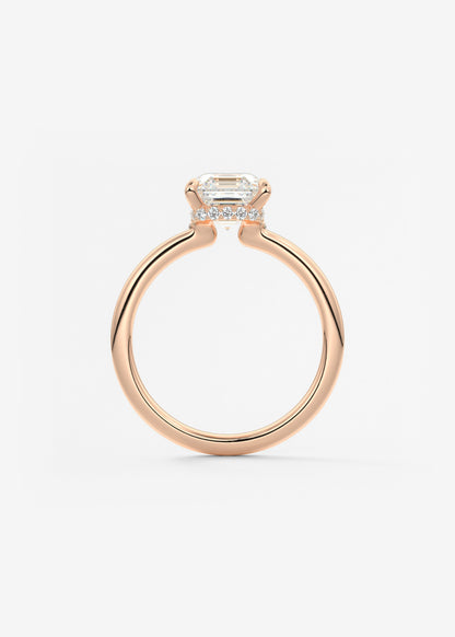 Oval Solitaire With Raised Basket Gallery Lab Grown Diamond Engagement Ring