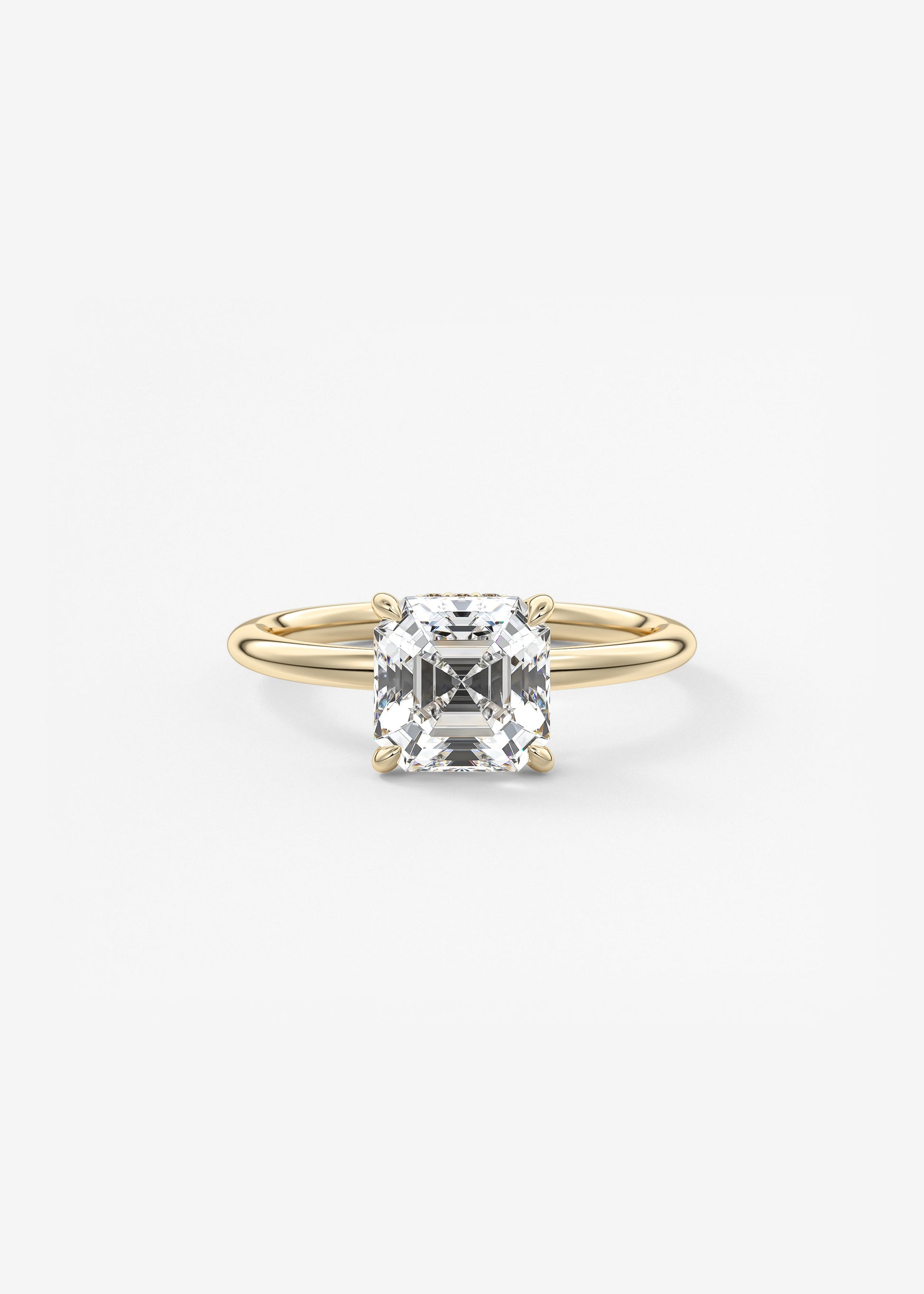 Oval Solitaire With Raised Basket Gallery Lab Grown Diamond Engagement Ring