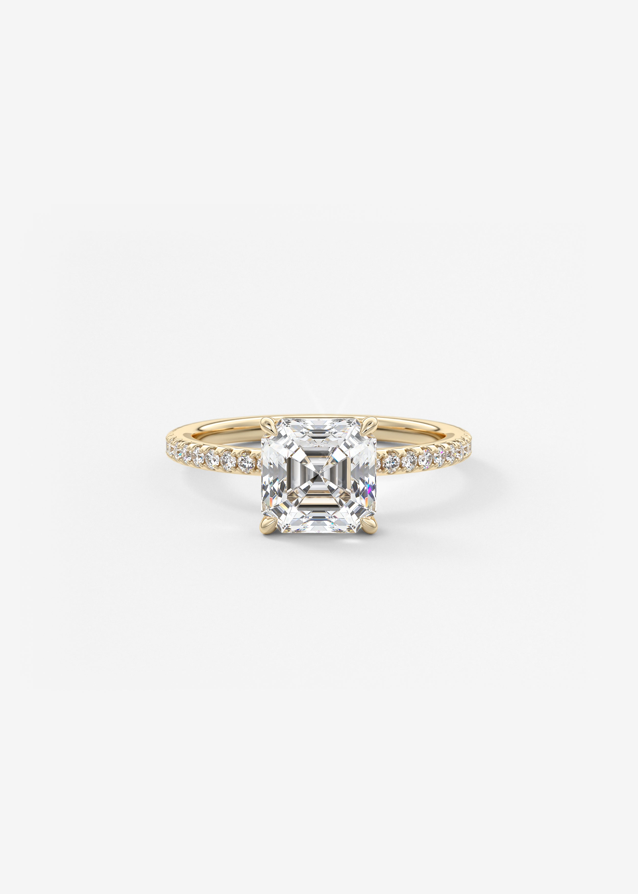 Oval Solitaire With Raised Basket Gallery Lab Grown Diamond Engagement Ring