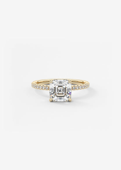 Oval Solitaire With Raised Basket Gallery Lab Grown Diamond Engagement Ring