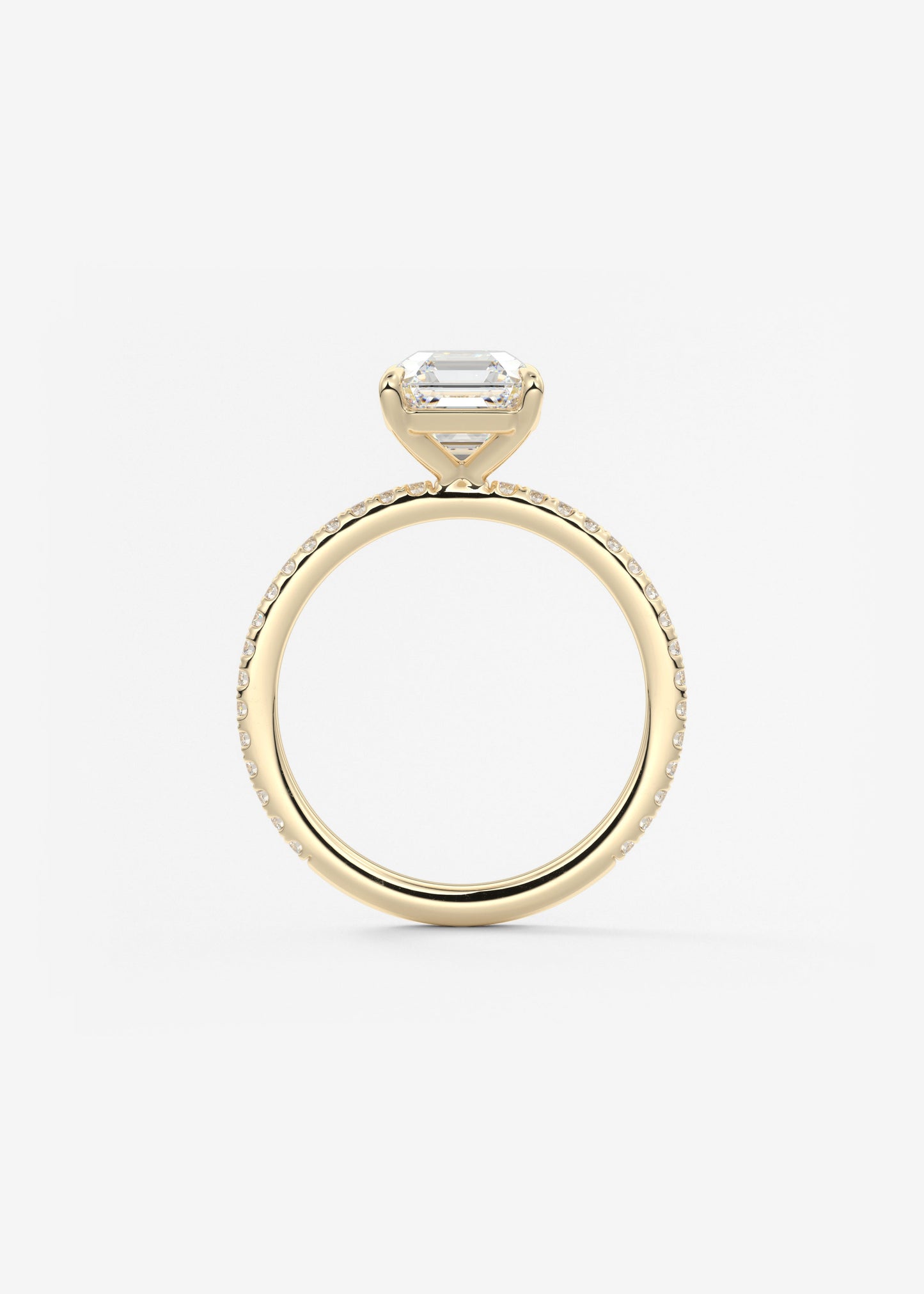Oval Solitaire With Raised Basket Gallery Lab Grown Diamond Engagement Ring