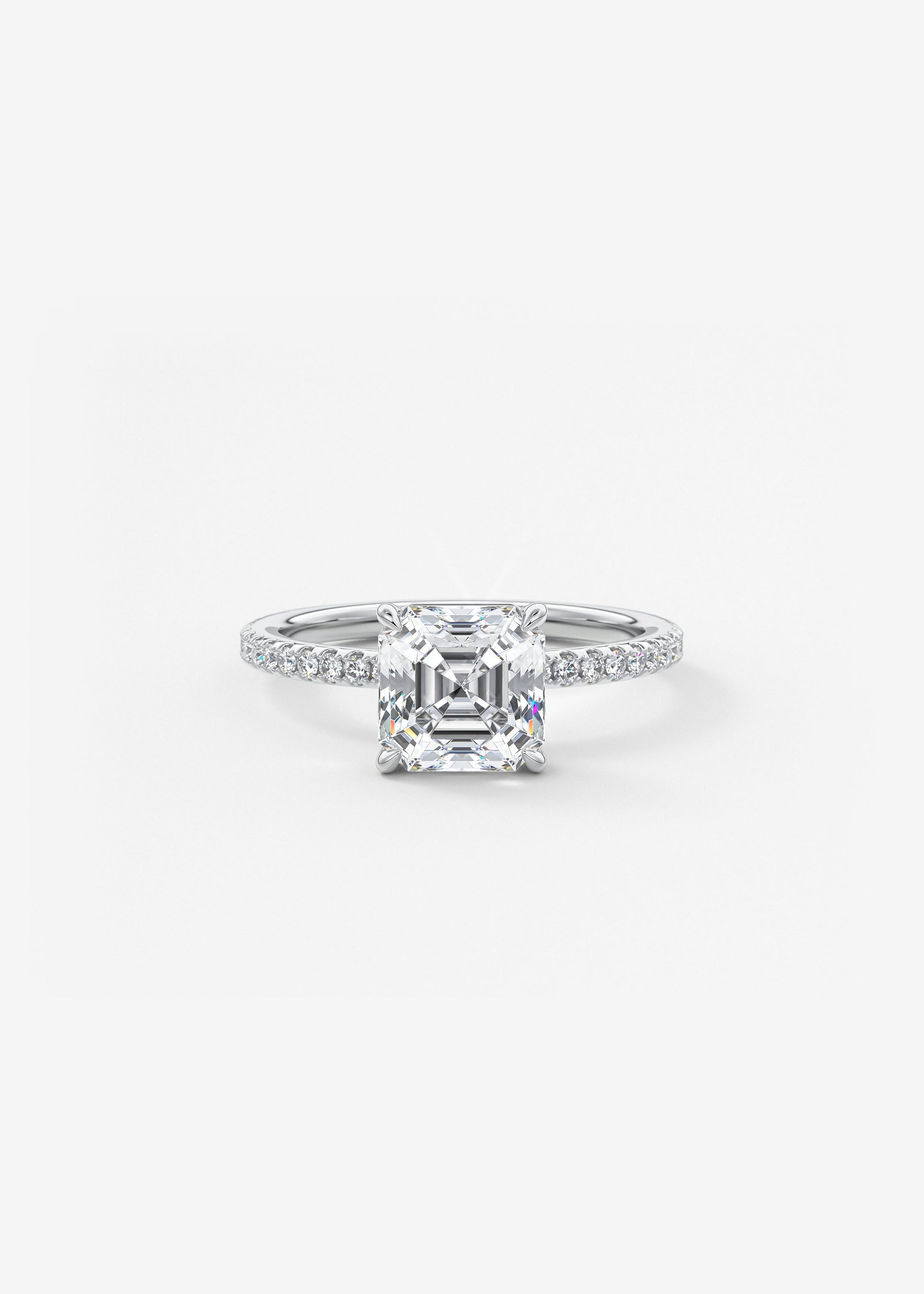 Oval Solitaire With Raised Basket Gallery Lab Grown Diamond Engagement Ring