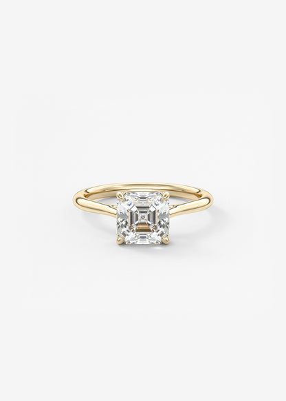 Oval Solitaire With Raised Basket Gallery Lab Grown Diamond Engagement Ring