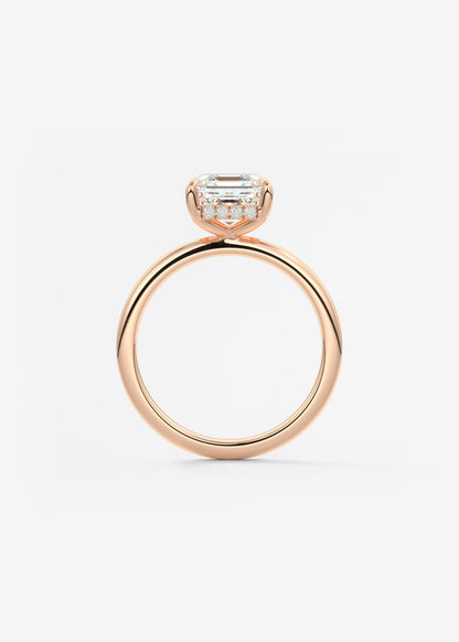 Oval Solitaire With Raised Basket Gallery Lab Grown Diamond Engagement Ring