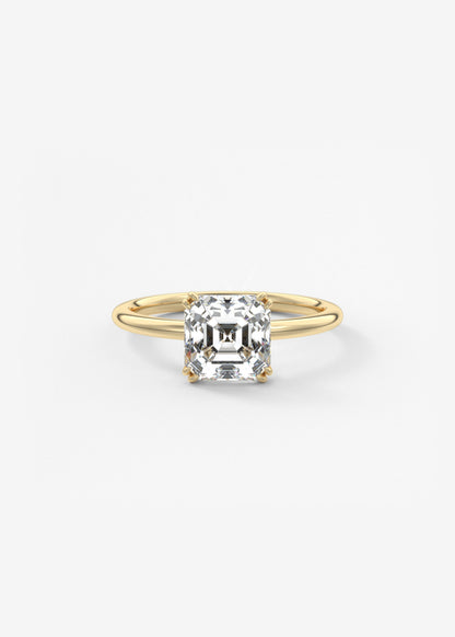 Oval Solitaire With Raised Basket Gallery Lab Grown Diamond Engagement Ring