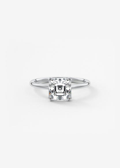 Oval Solitaire With Raised Basket Gallery Lab Grown Diamond Engagement Ring
