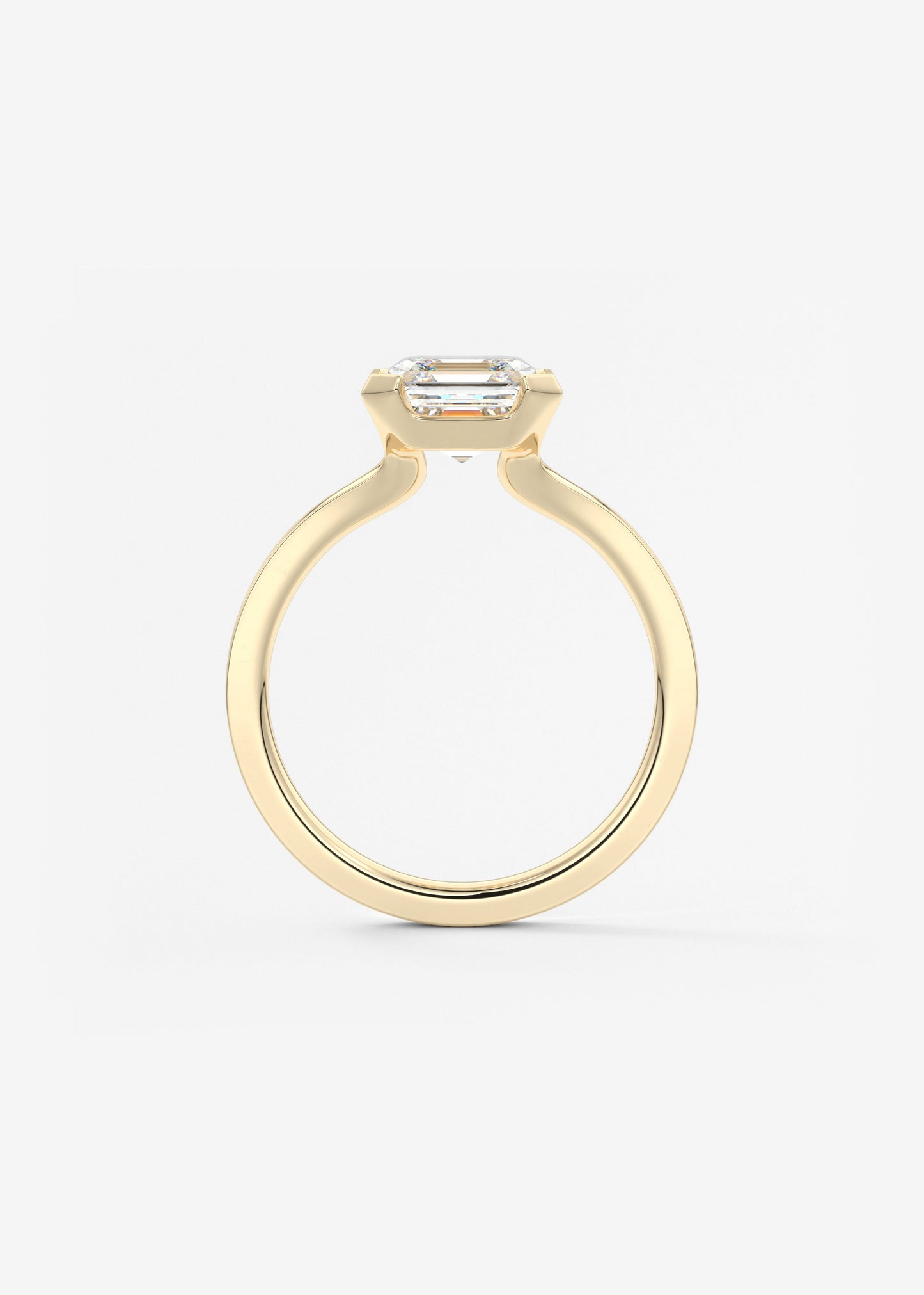 Oval Solitaire With Raised Basket Gallery Lab Grown Diamond Engagement Ring