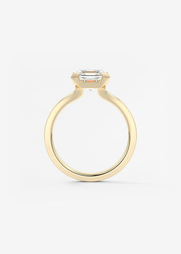 Oval Solitaire With Raised Basket Gallery Lab Grown Diamond Engagement Ring