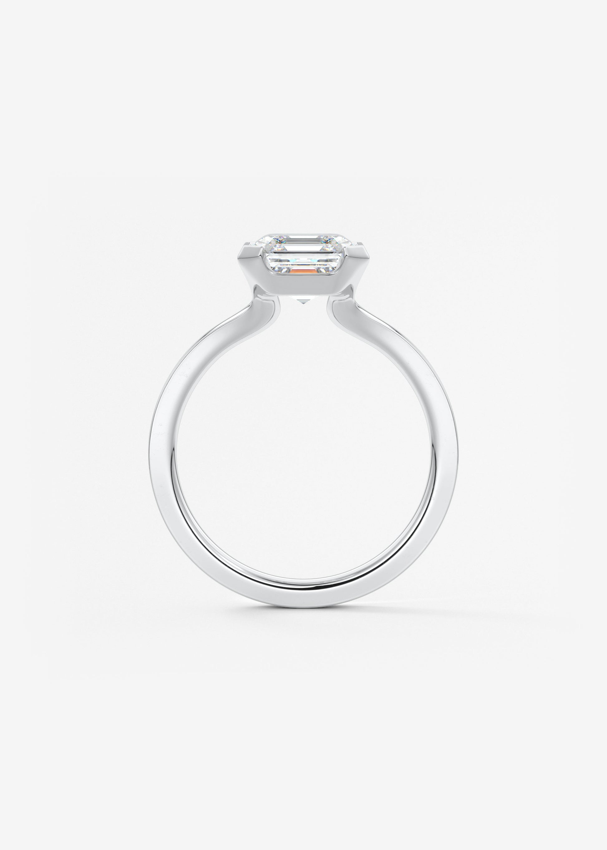 Oval Solitaire With Raised Basket Gallery Lab Grown Diamond Engagement Ring