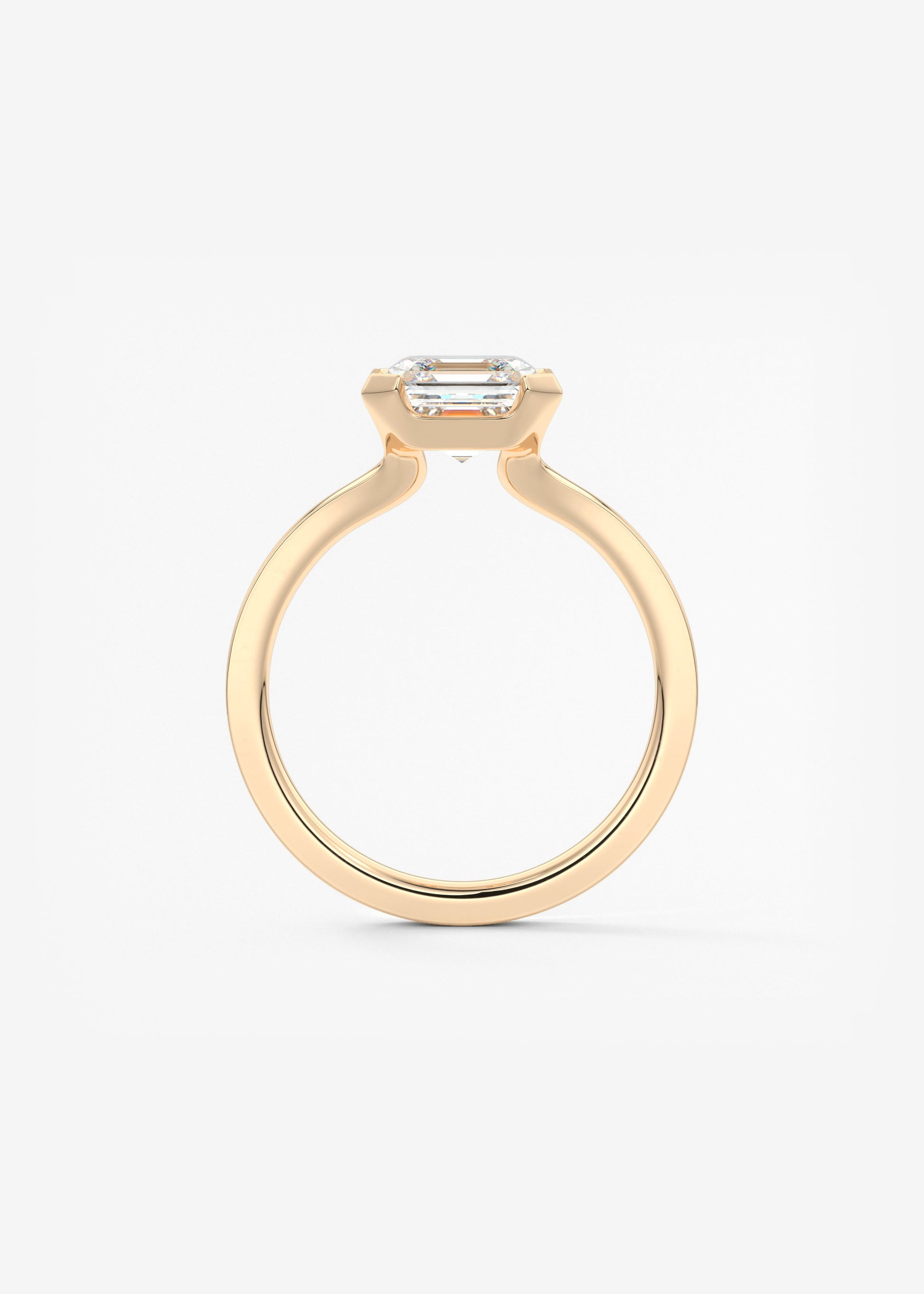 Oval Solitaire With Raised Basket Gallery Lab Grown Diamond Engagement Ring