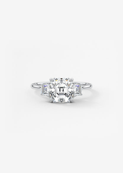 Oval Solitaire With Raised Basket Gallery Lab Grown Diamond Engagement Ring