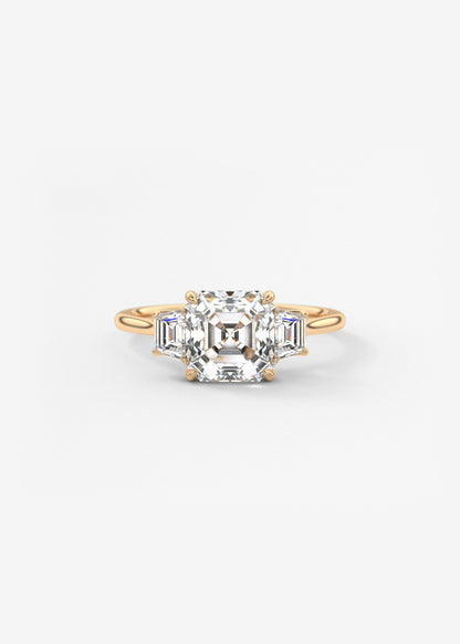 Oval Solitaire With Raised Basket Gallery Lab Grown Diamond Engagement Ring