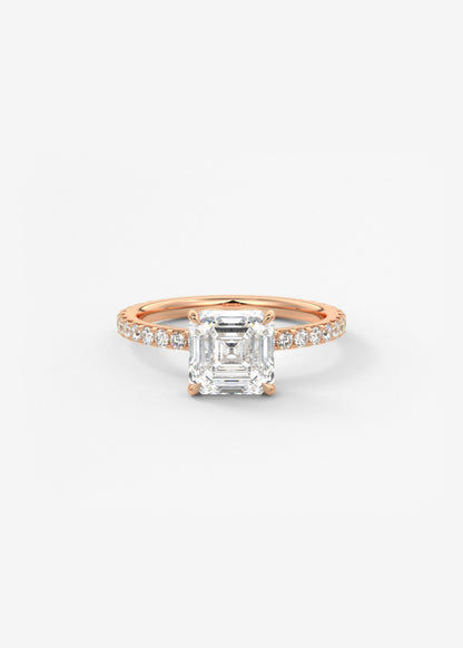 Oval Solitaire With Raised Basket Gallery Lab Grown Diamond Engagement Ring