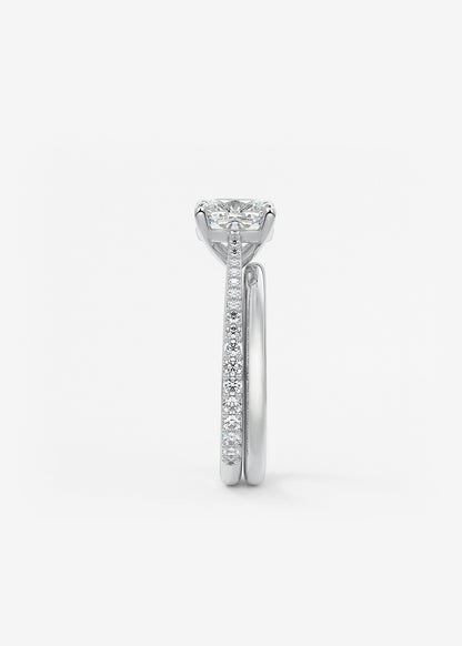 Oval Solitaire With Raised Basket Gallery Lab Grown Diamond Engagement Ring