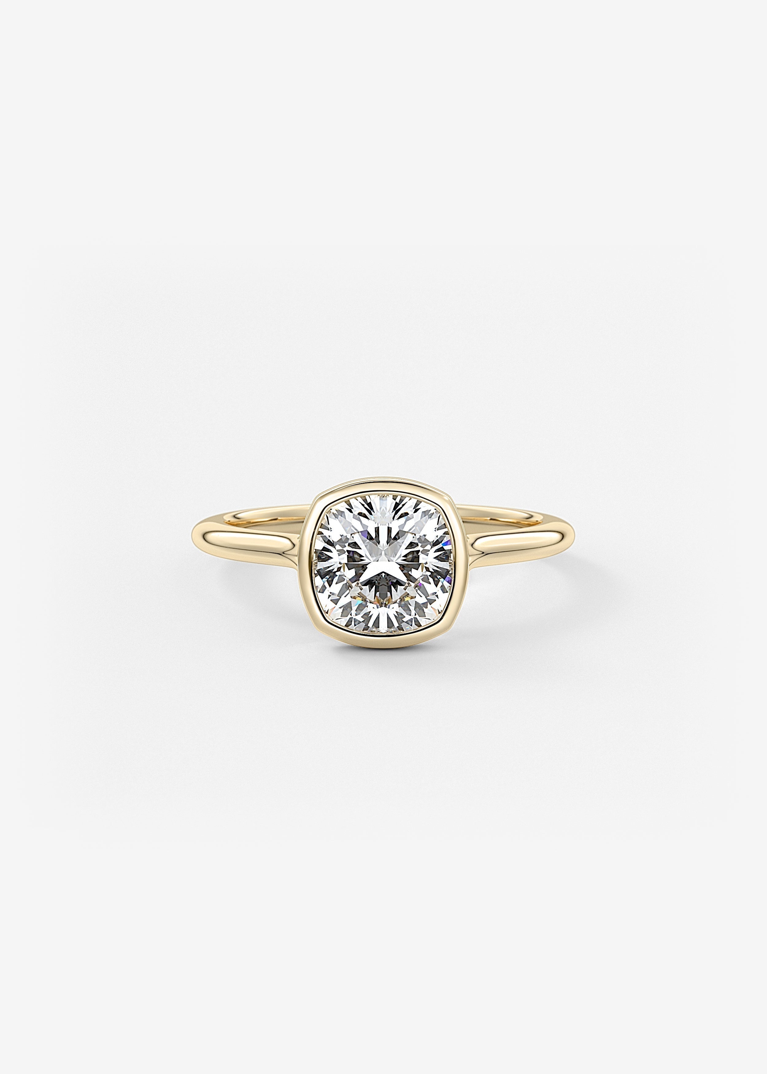 Oval Solitaire With Raised Basket Gallery Lab Grown Diamond Engagement Ring