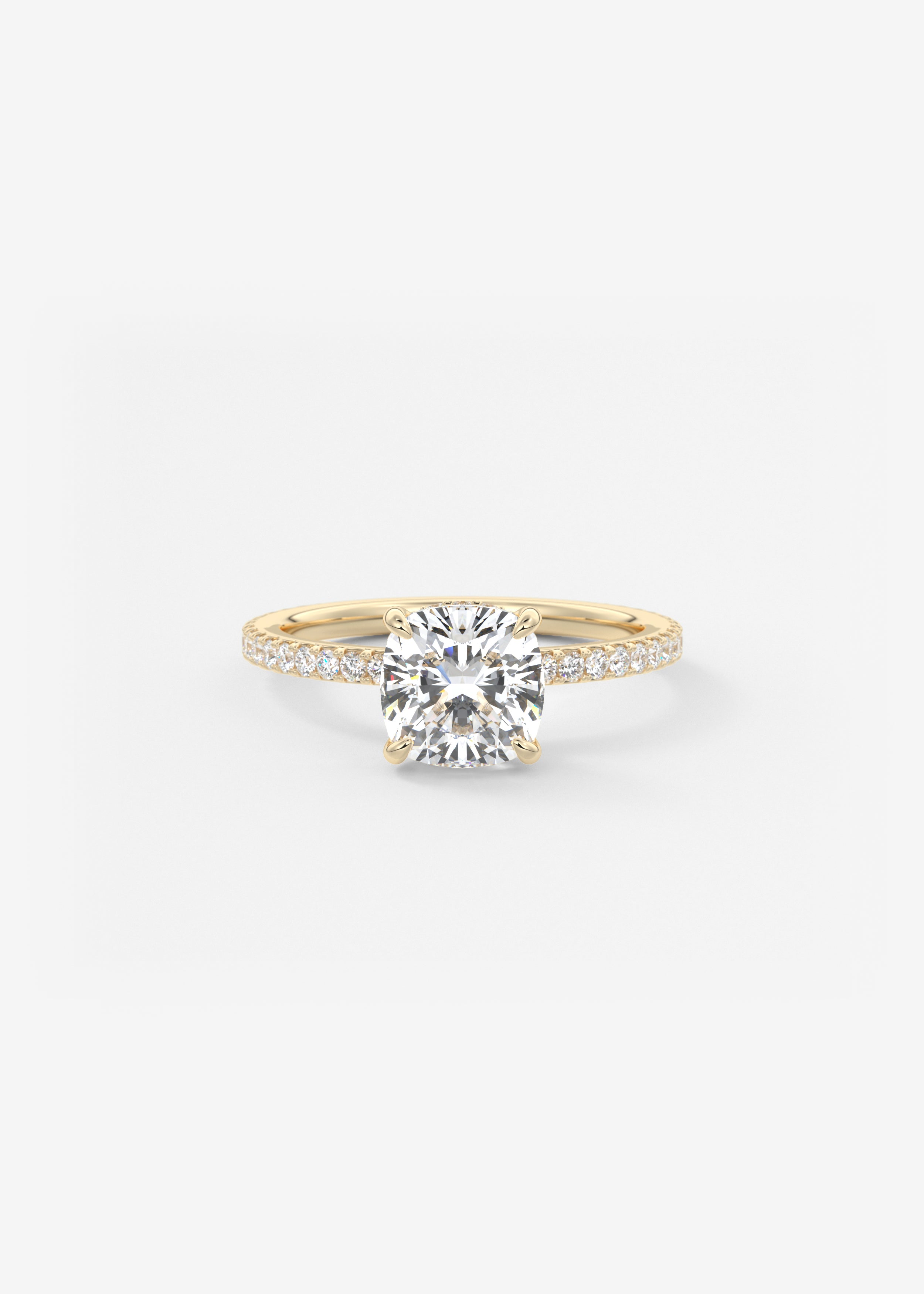 Oval Solitaire With Raised Basket Gallery Lab Grown Diamond Engagement Ring