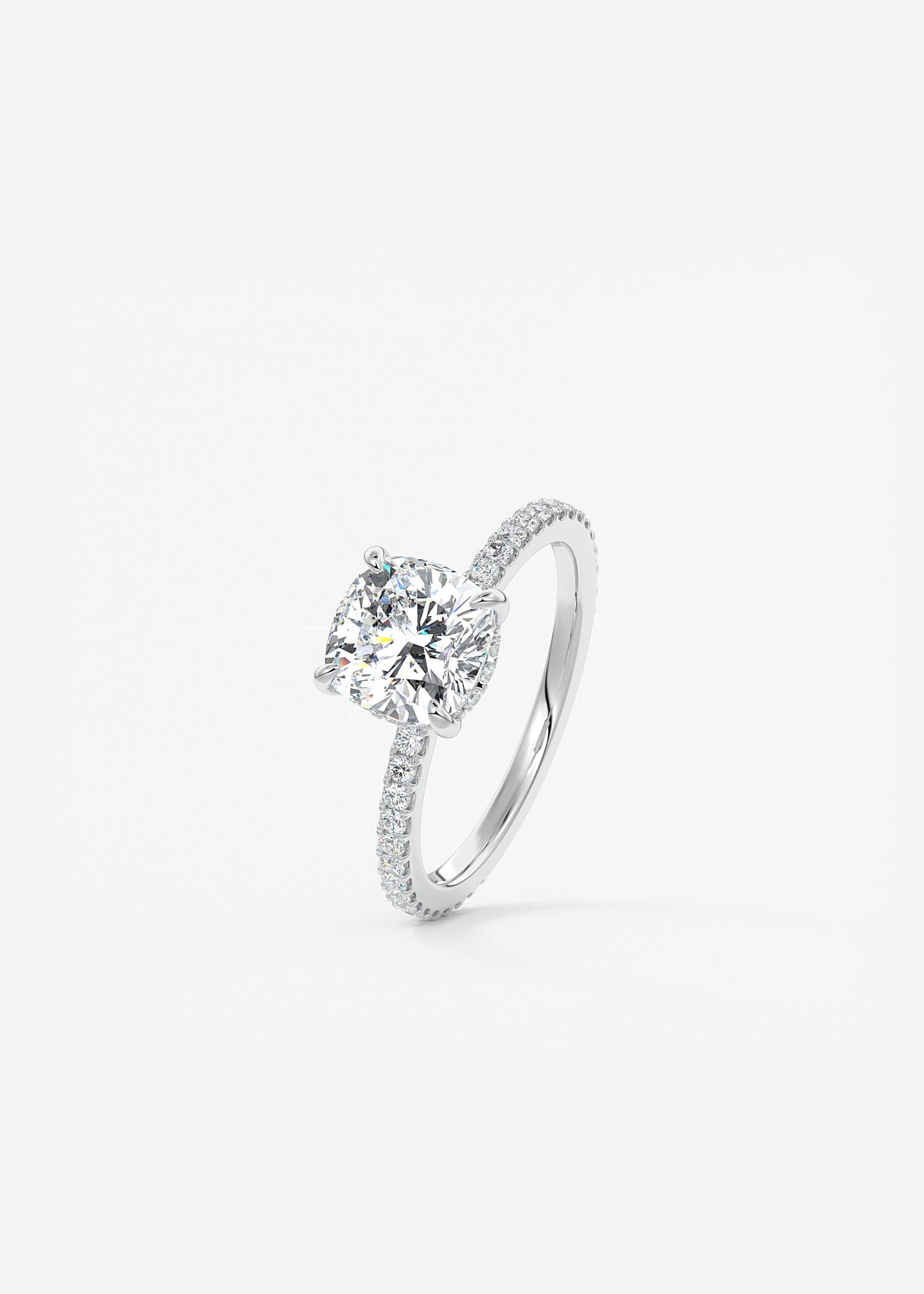 Oval Solitaire With Raised Basket Gallery Lab Grown Diamond Engagement Ring