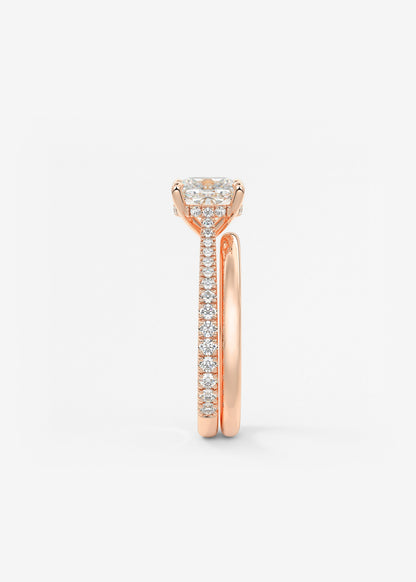 Oval Solitaire With Raised Basket Gallery Lab Grown Diamond Engagement Ring