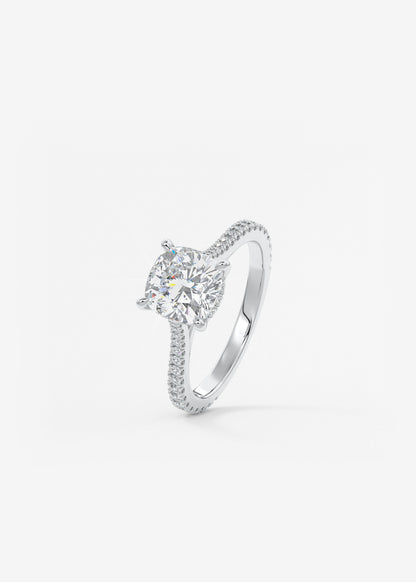 Oval Solitaire With Raised Basket Gallery Lab Grown Diamond Engagement Ring