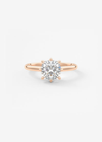 Oval Solitaire With Raised Basket Gallery Lab Grown Diamond Engagement Ring