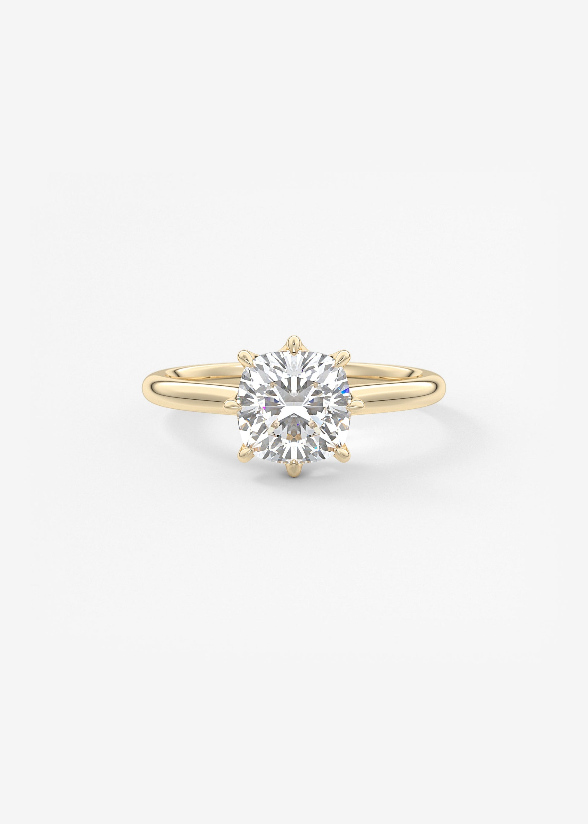 Oval Solitaire With Raised Basket Gallery Lab Grown Diamond Engagement Ring