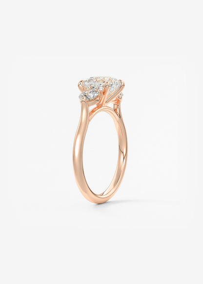 Oval Solitaire With Raised Basket Gallery Lab Grown Diamond Engagement Ring