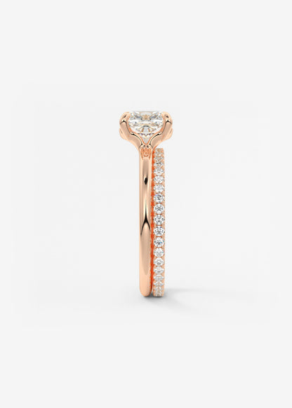 Oval Solitaire With Raised Basket Gallery Lab Grown Diamond Engagement Ring