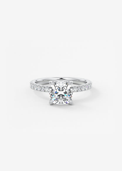 Oval Solitaire With Raised Basket Gallery Lab Grown Diamond Engagement Ring