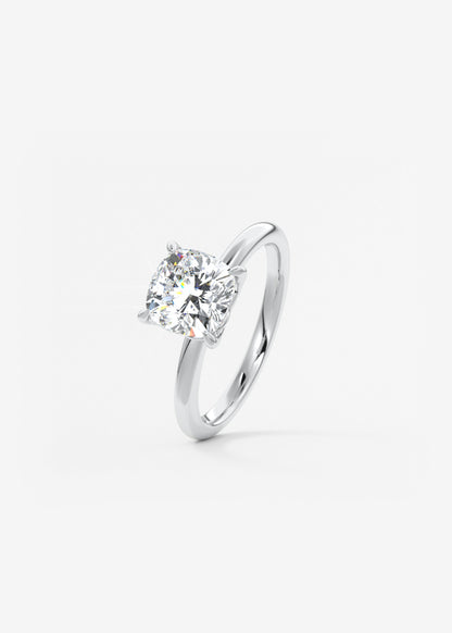 Oval Solitaire With Raised Basket Gallery Lab Grown Diamond Engagement Ring