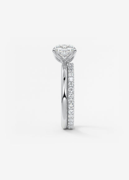 Oval Solitaire With Raised Basket Gallery Lab Grown Diamond Engagement Ring