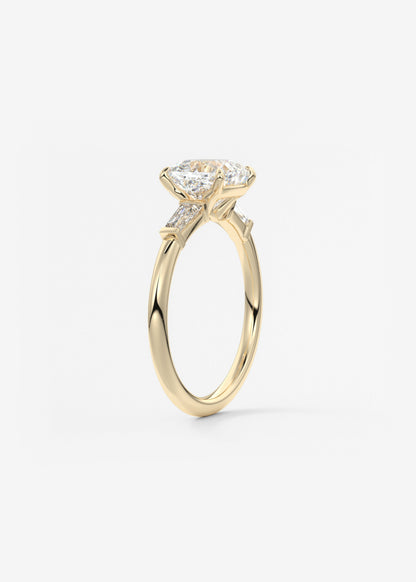 Oval Solitaire With Raised Basket Gallery Lab Grown Diamond Engagement Ring