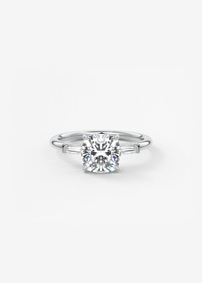 Oval Solitaire With Raised Basket Gallery Lab Grown Diamond Engagement Ring