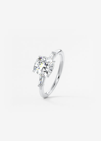 Oval Solitaire With Raised Basket Gallery Lab Grown Diamond Engagement Ring