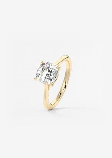 Oval Solitaire With Raised Basket Gallery Lab Grown Diamond Engagement Ring