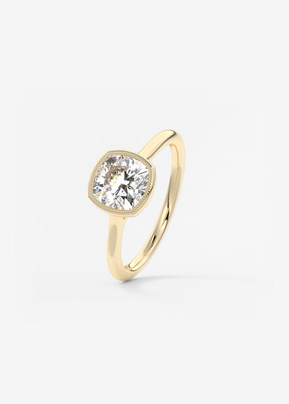 Oval Solitaire With Raised Basket Gallery Lab Grown Diamond Engagement Ring
